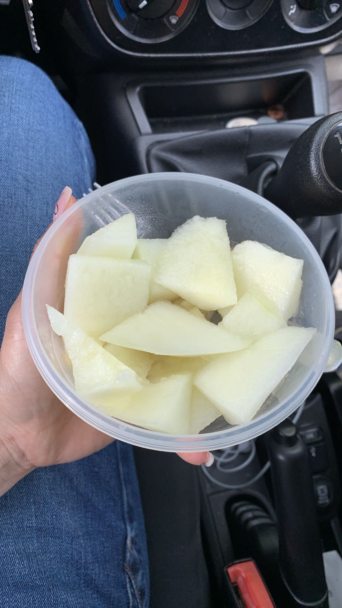 morceaux de melon miel