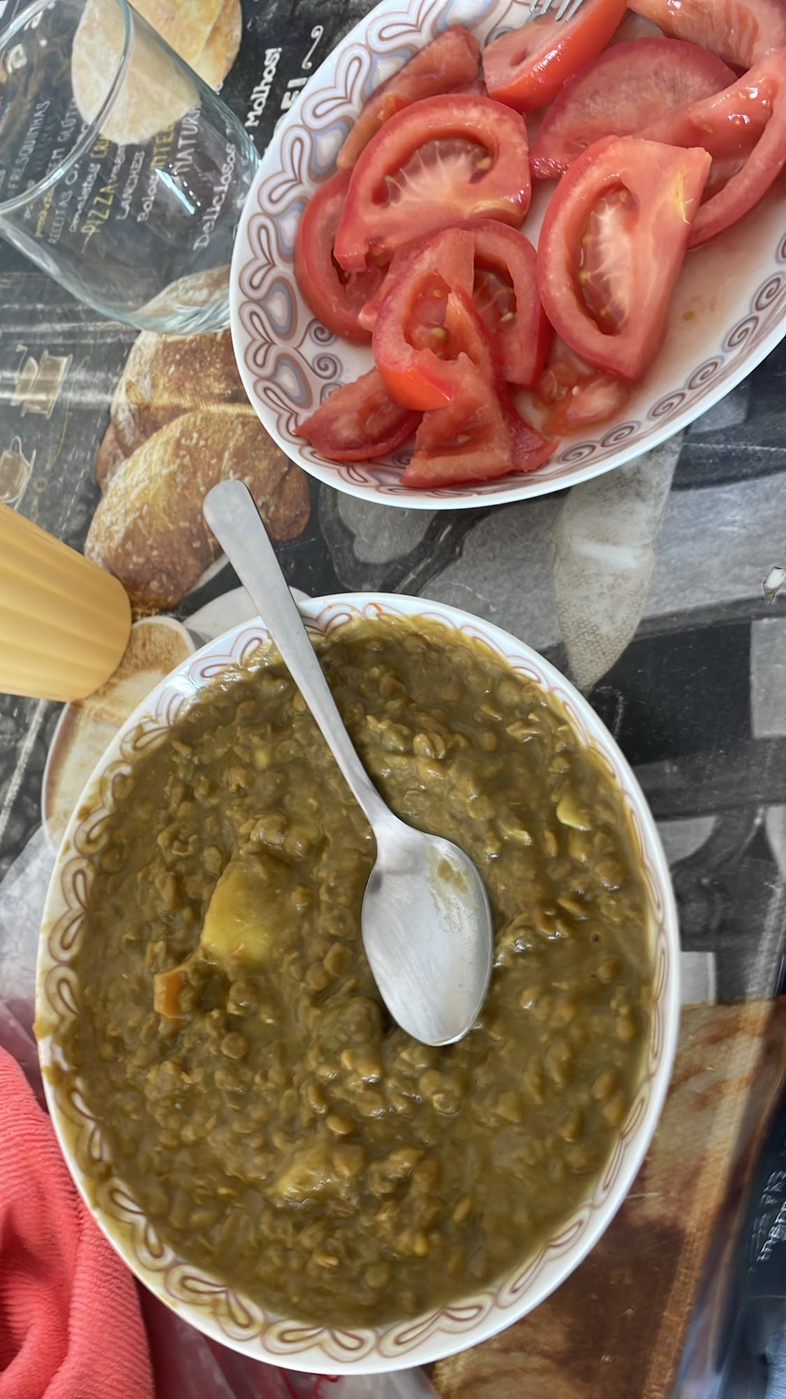 lentejas con ensalada