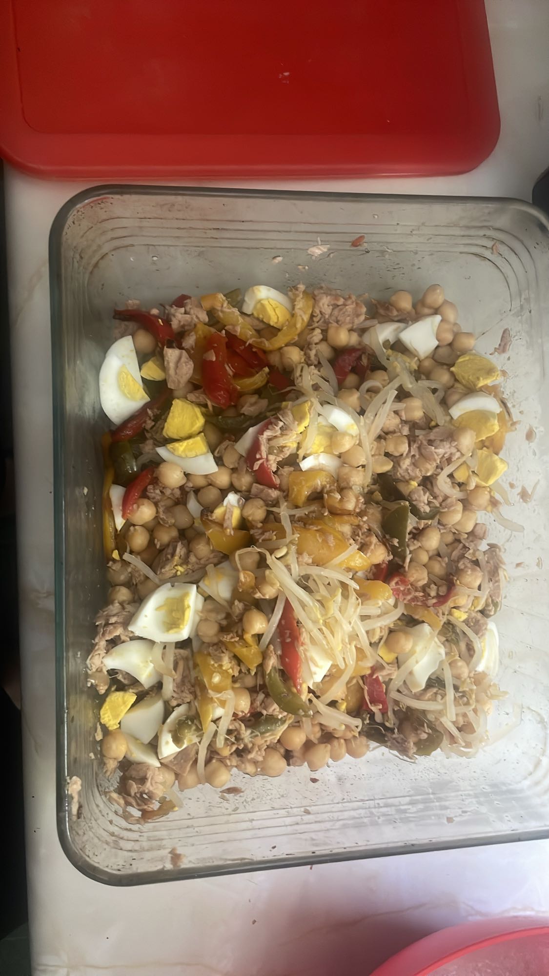 Ensalada de atún y garbanzos