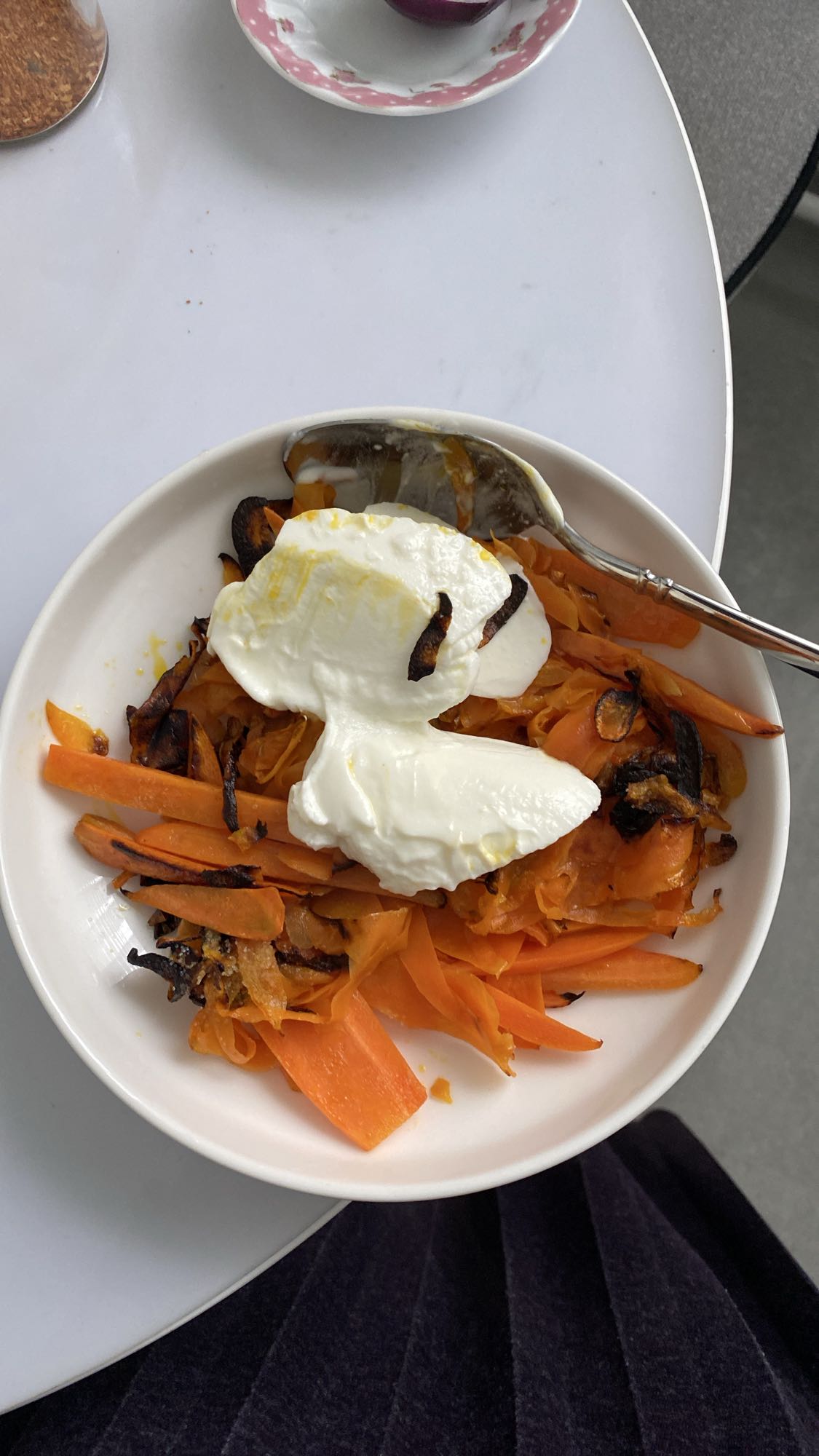 Havuç yoğurt tabağı