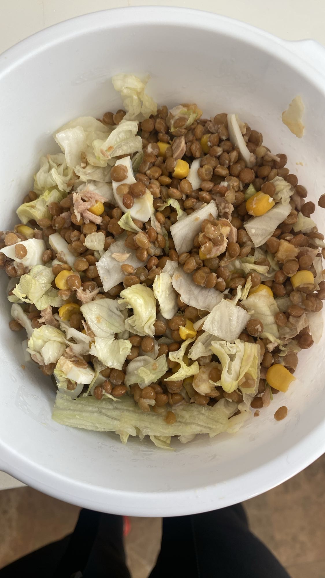 ensalada de lentejas