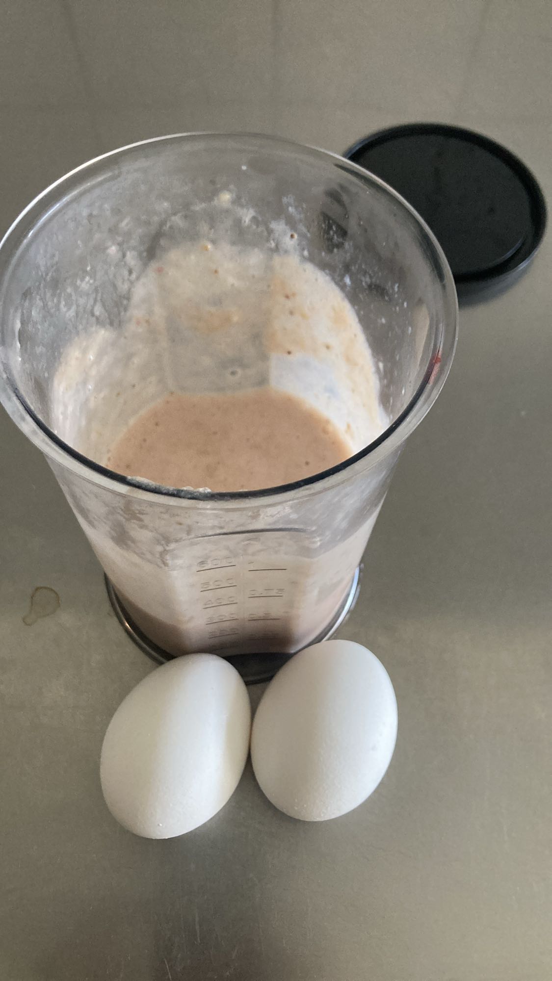 Ägg och smoothie