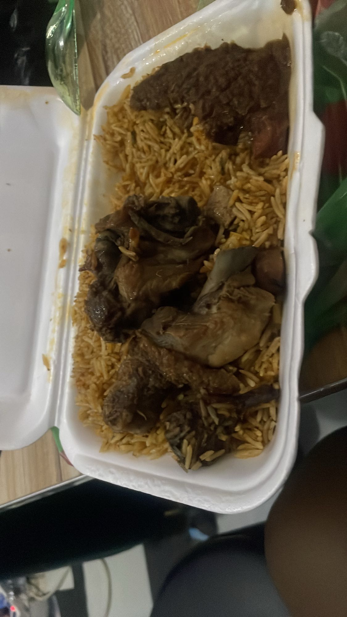 Jollof rice with chicken