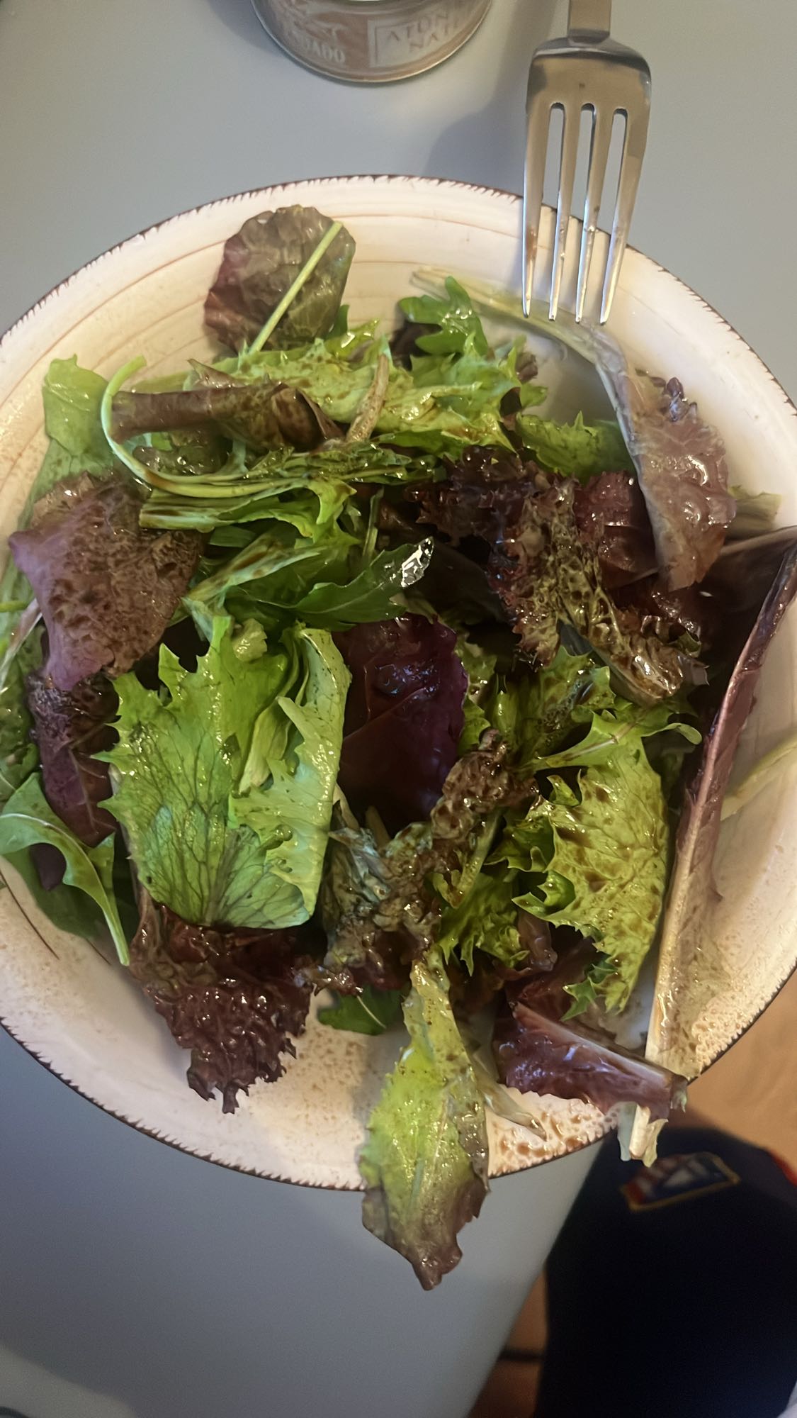 ensalada de hojas verdes