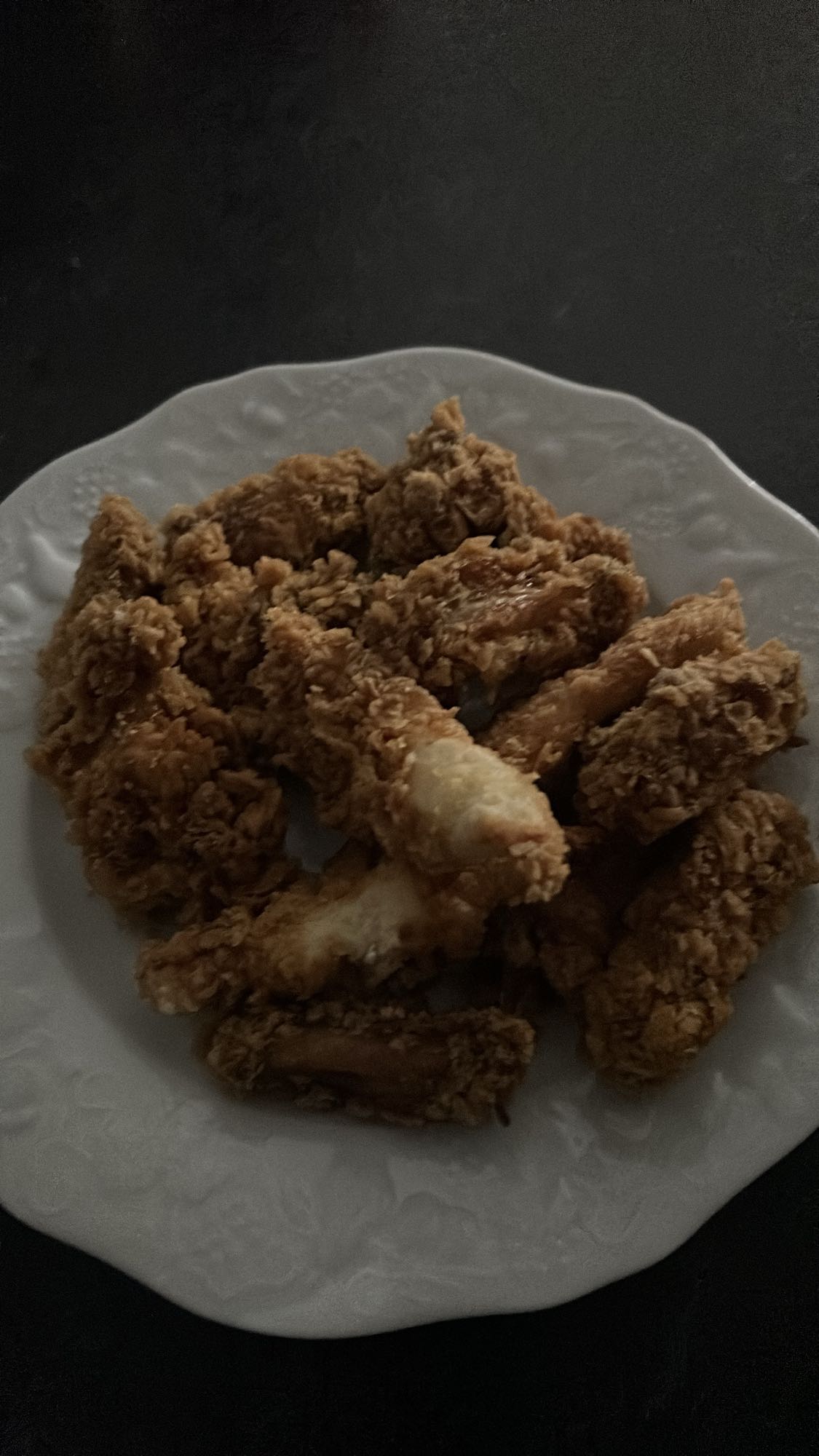 bâtonnets de poulet frits