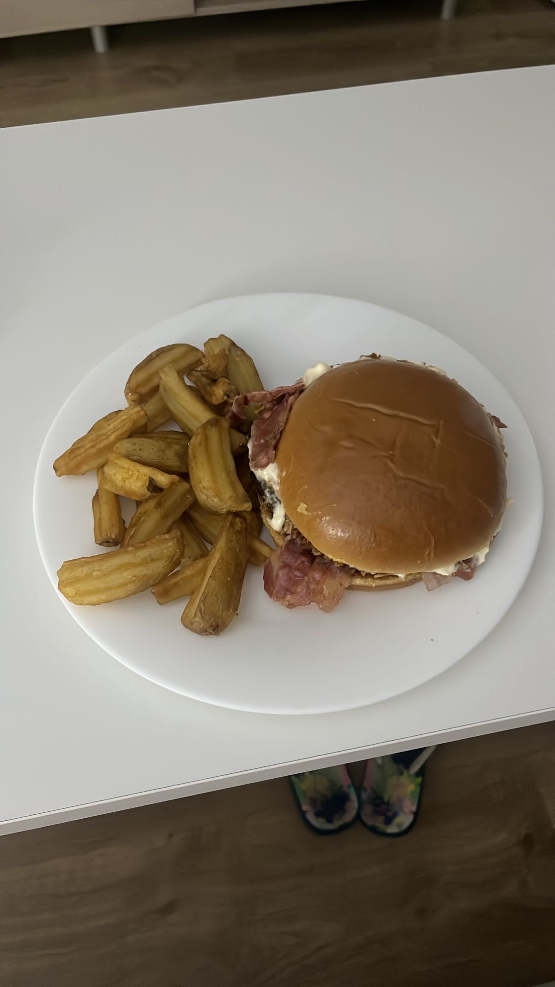 hamburguesa con papas
