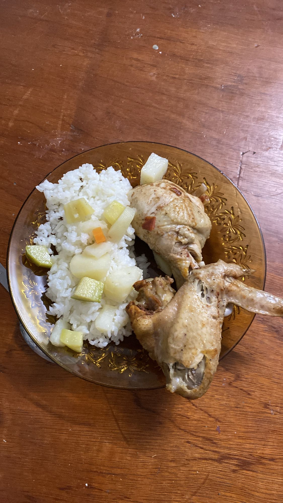 Chicken with rice and veggies