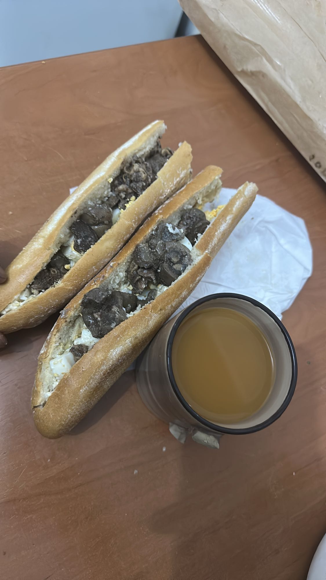 Bocadillo de hígado