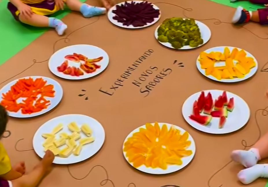 Frutas e vegetais coloridos