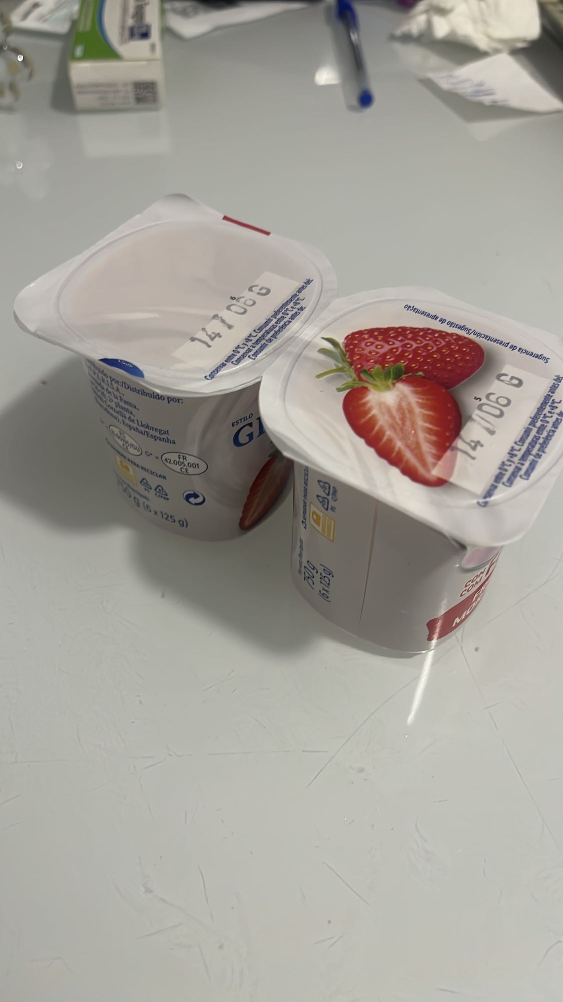 yogur de fresa