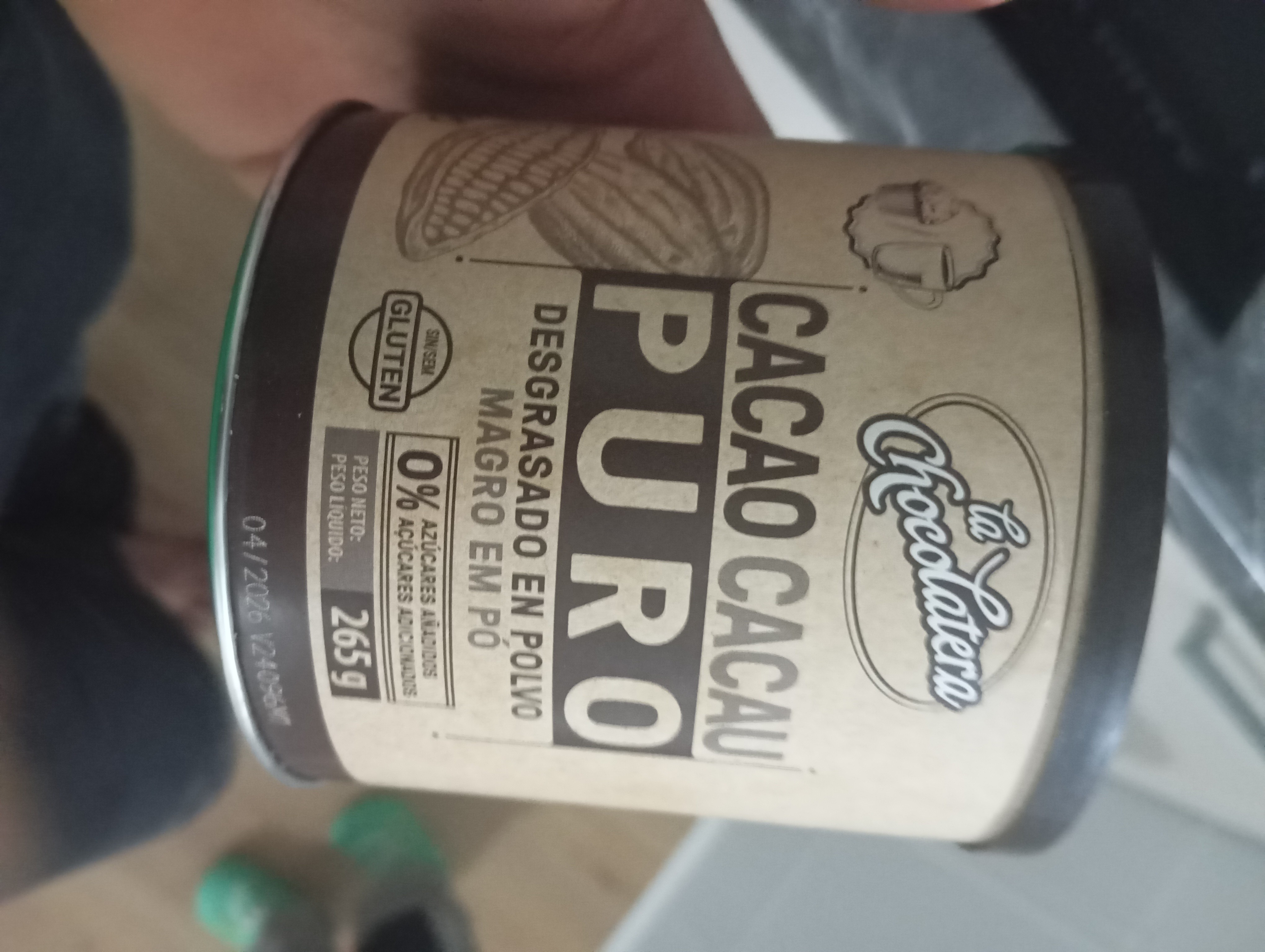 cacao puro en polvo