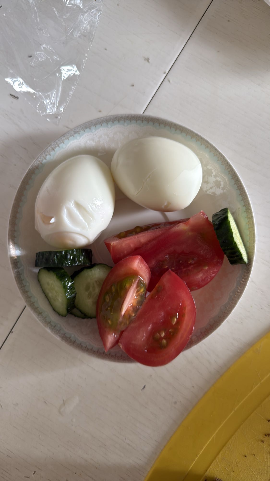 Яйца с овощами