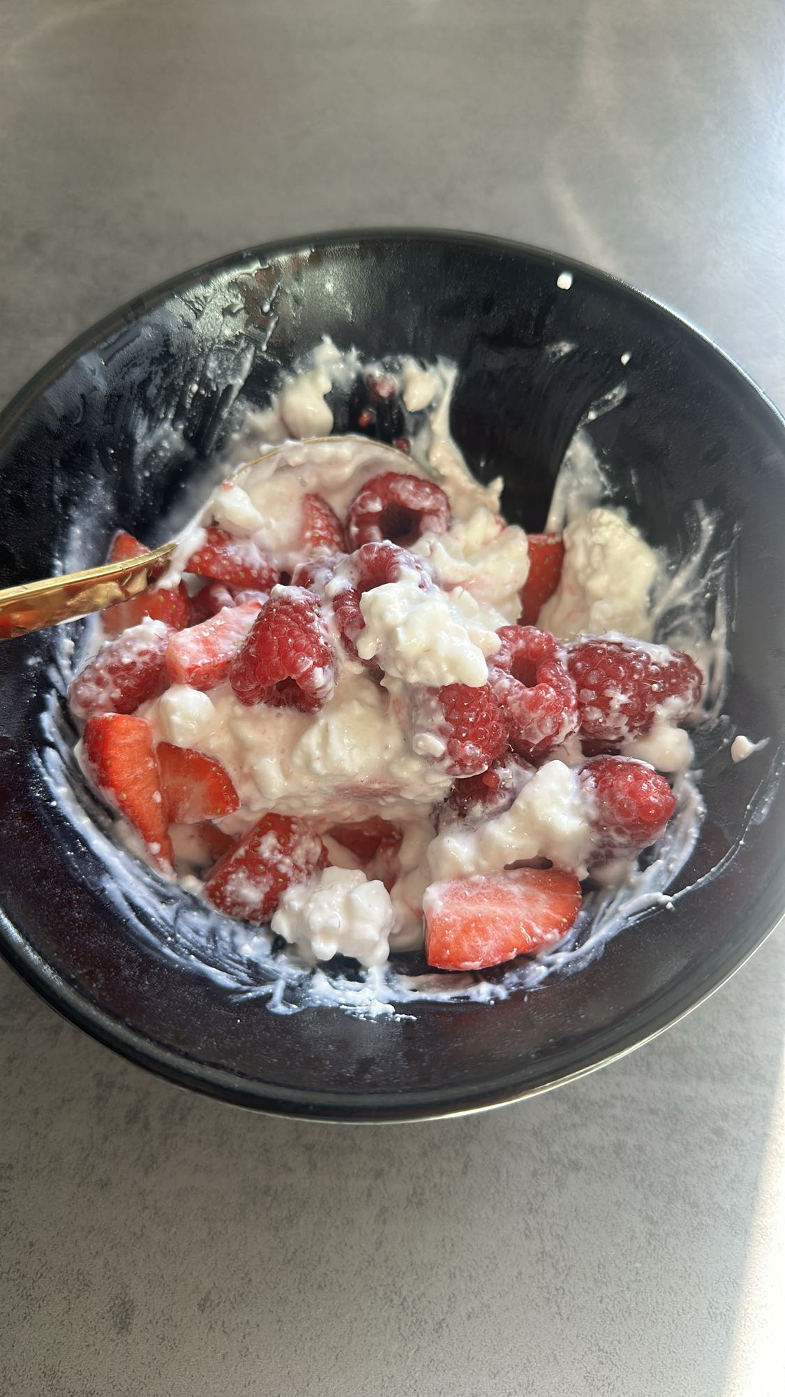 Cottage cheese med bær