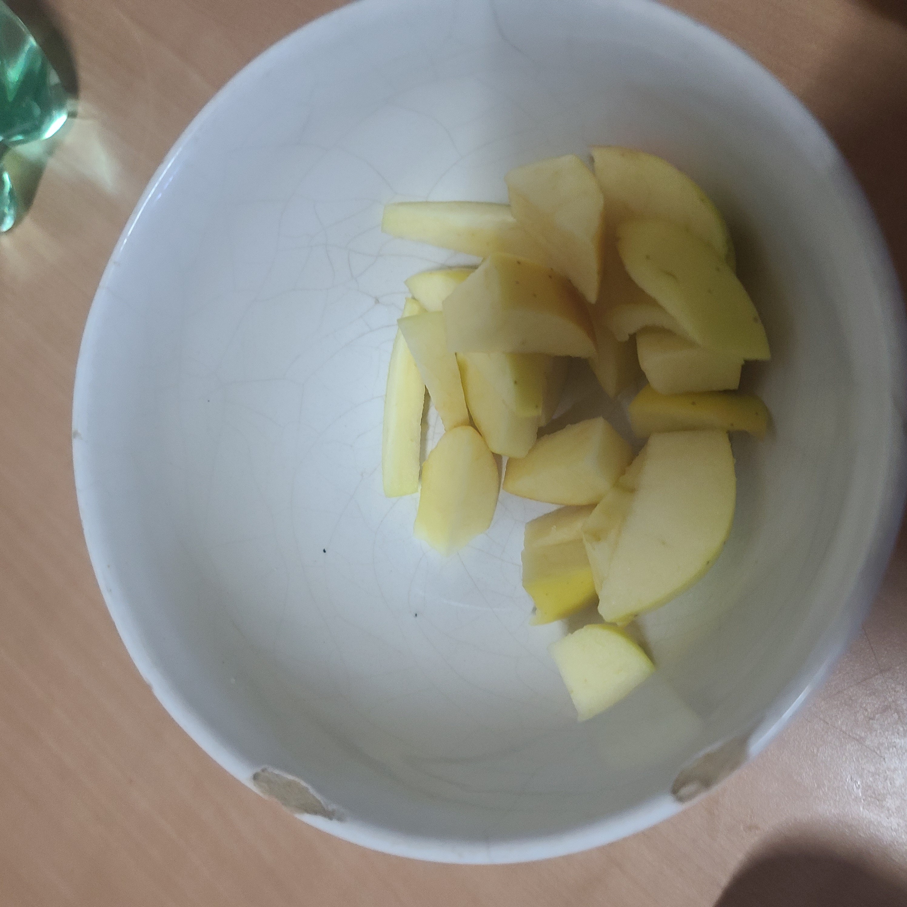 Sliced apple bowl