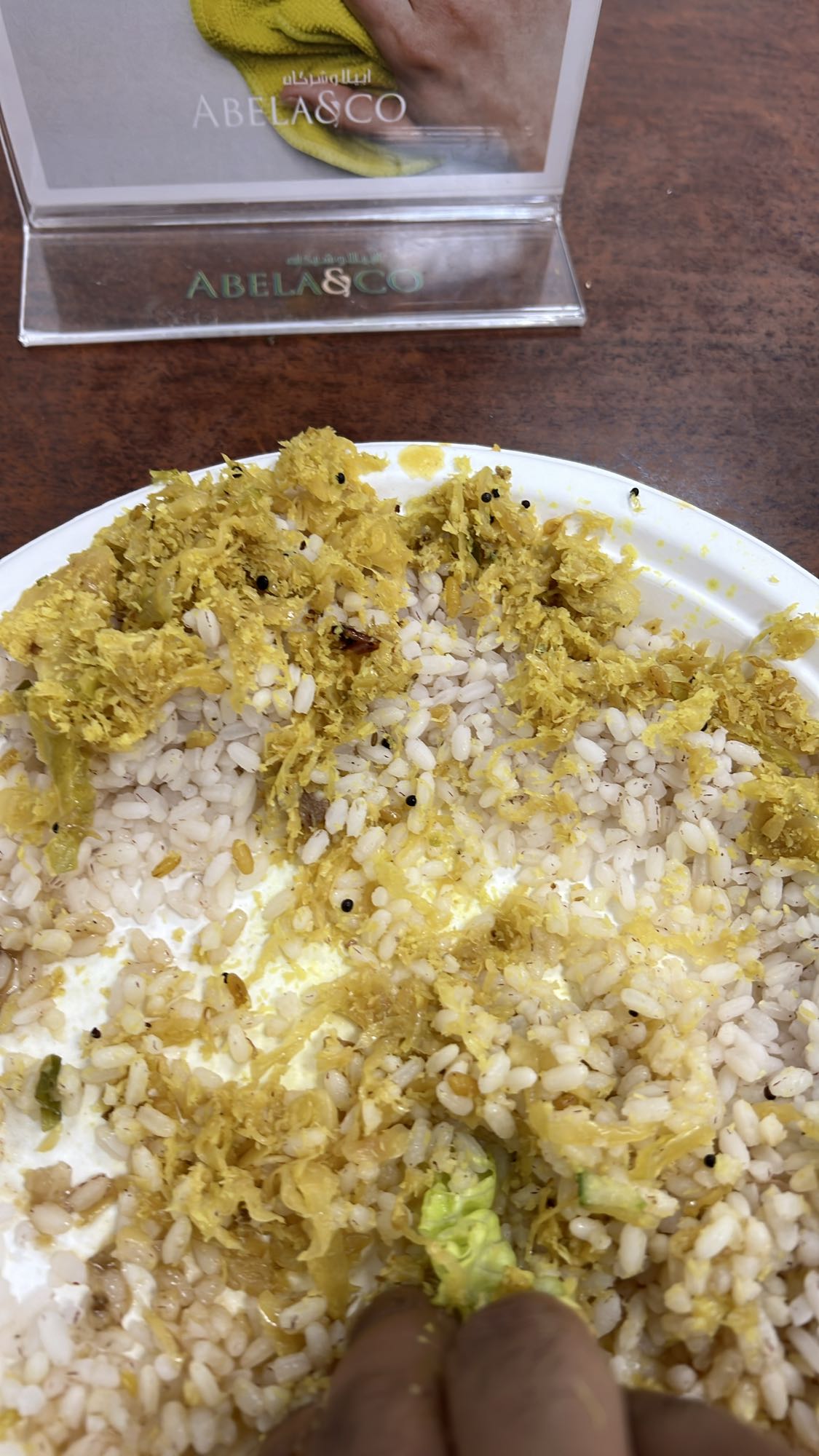Rice with cabbage curry