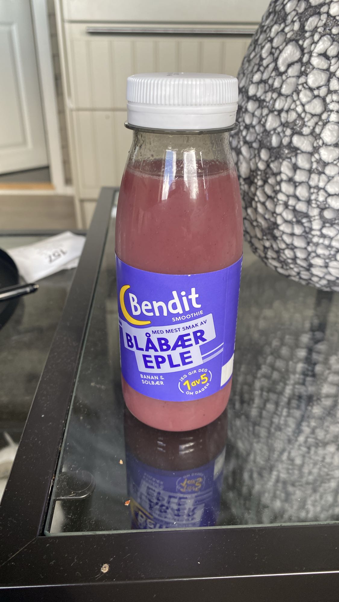 Blåbær eple smoothie