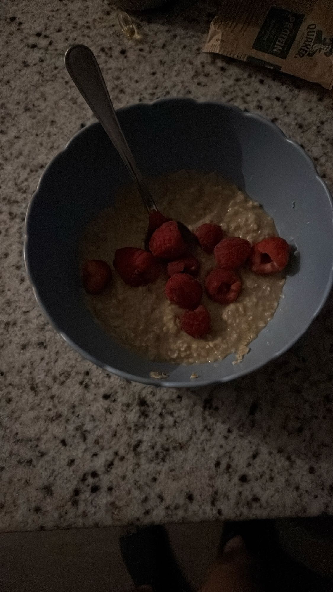 Gruau aux framboises