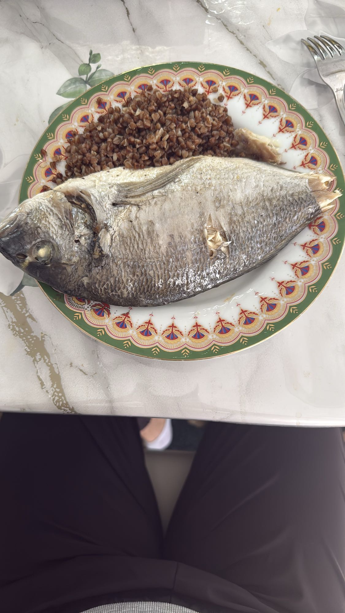 Рыба с гречкой