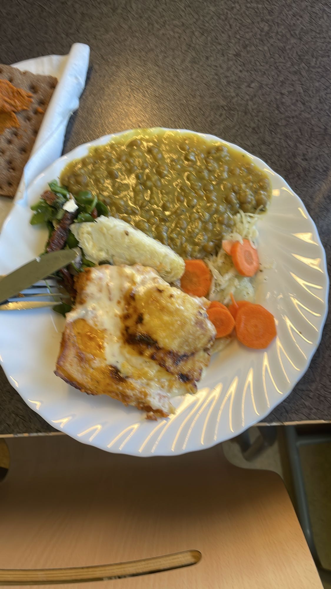 Fiskgratäng med ärtor