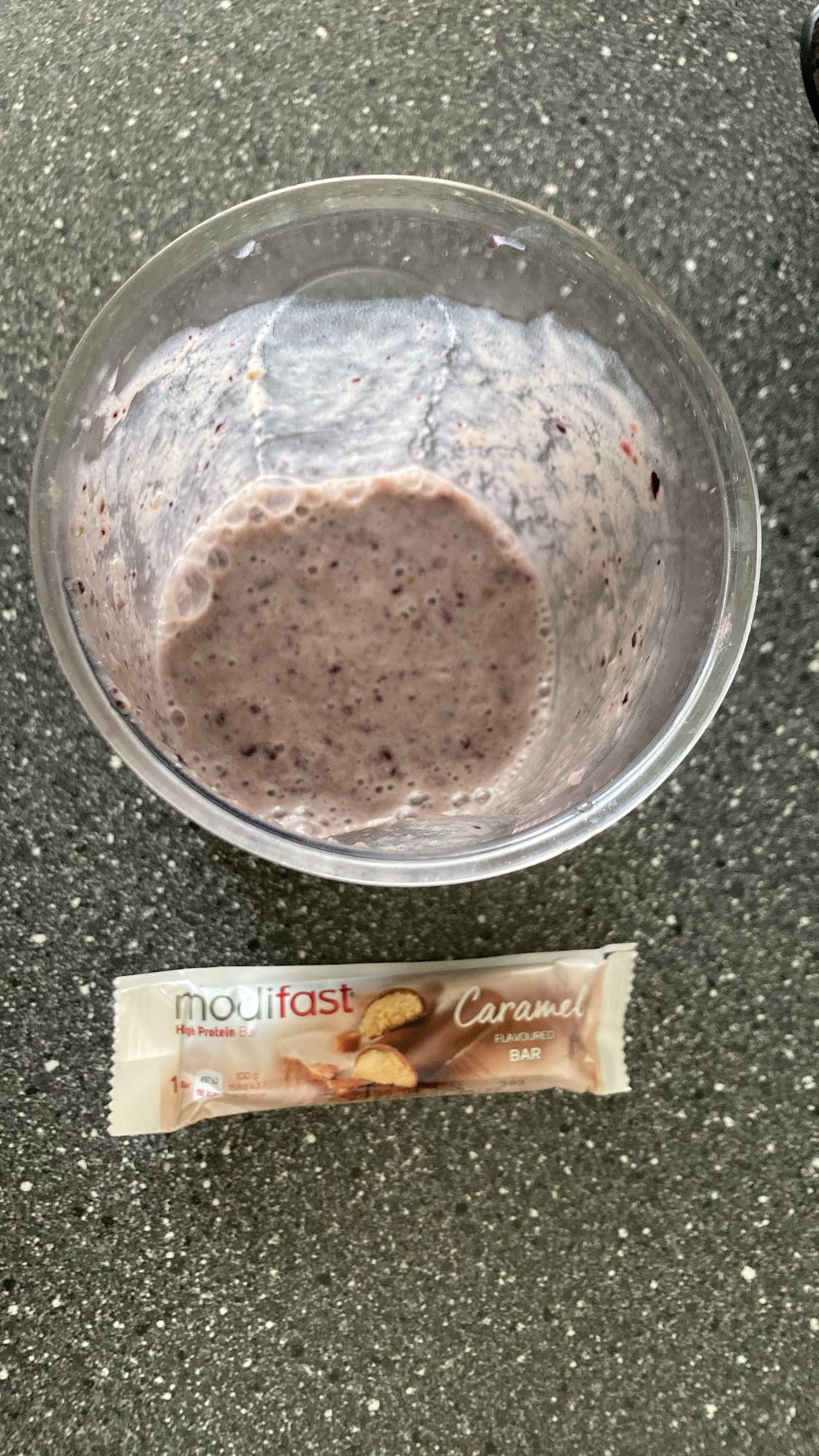 Smoothie och proteinbar