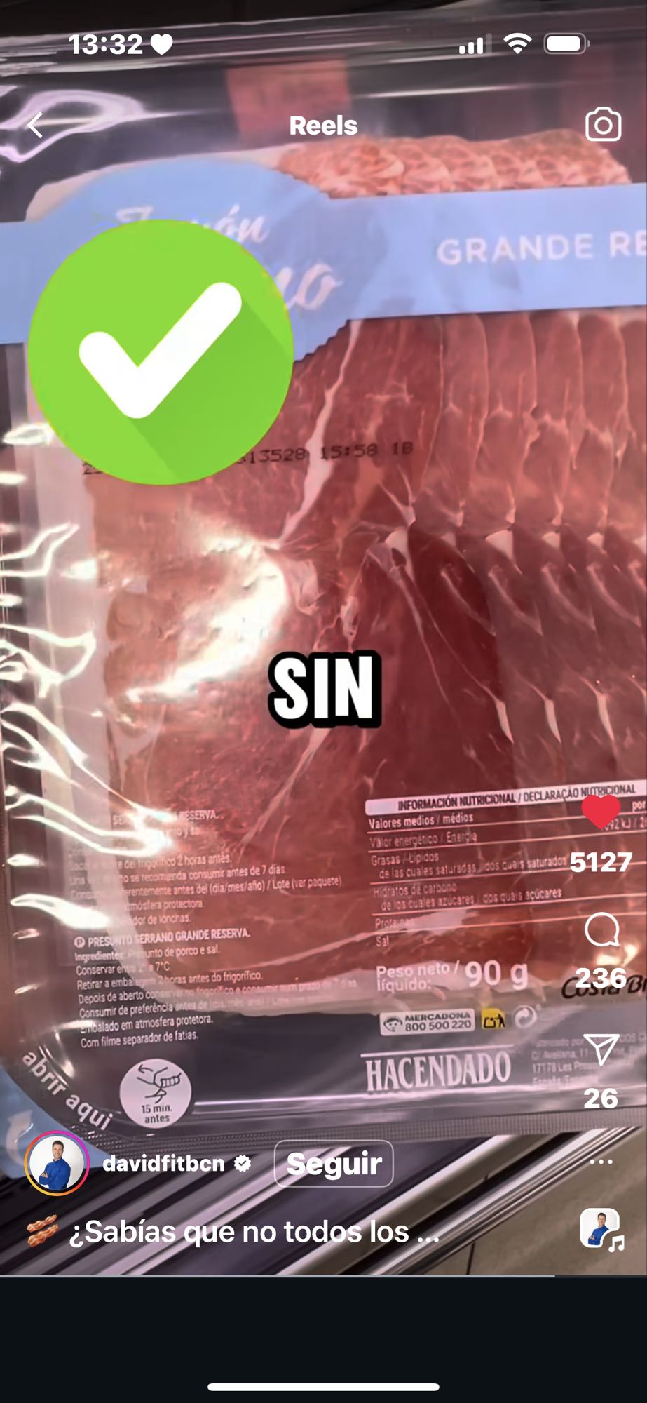 Jamón serrano reserva