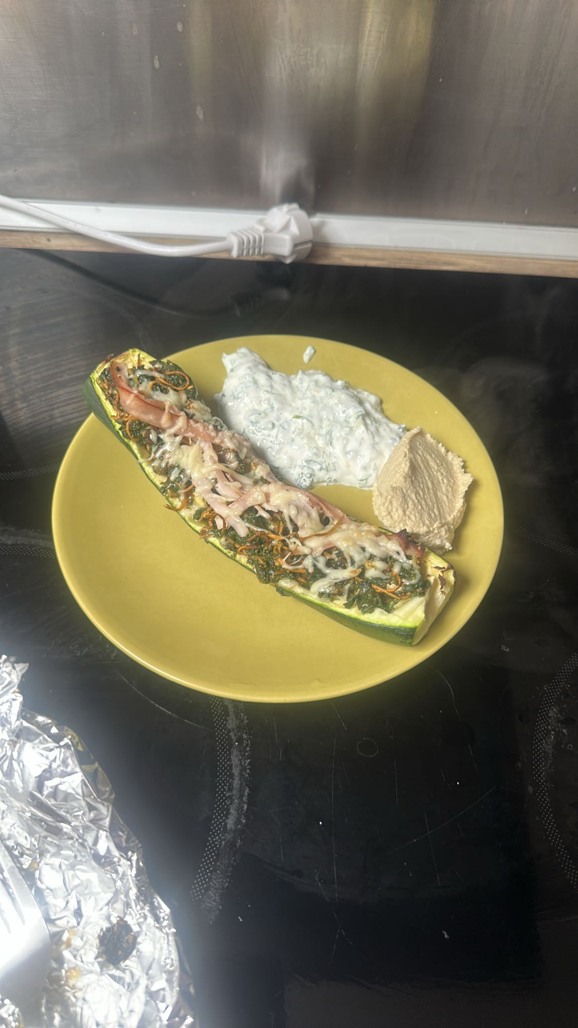 Stuffed Zucchini Plate