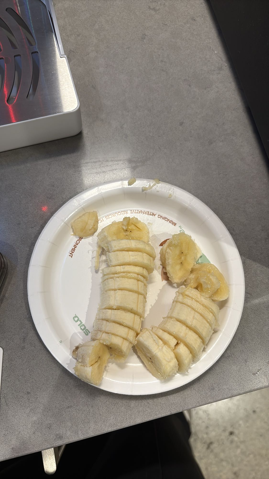 Sliced Banana Plate