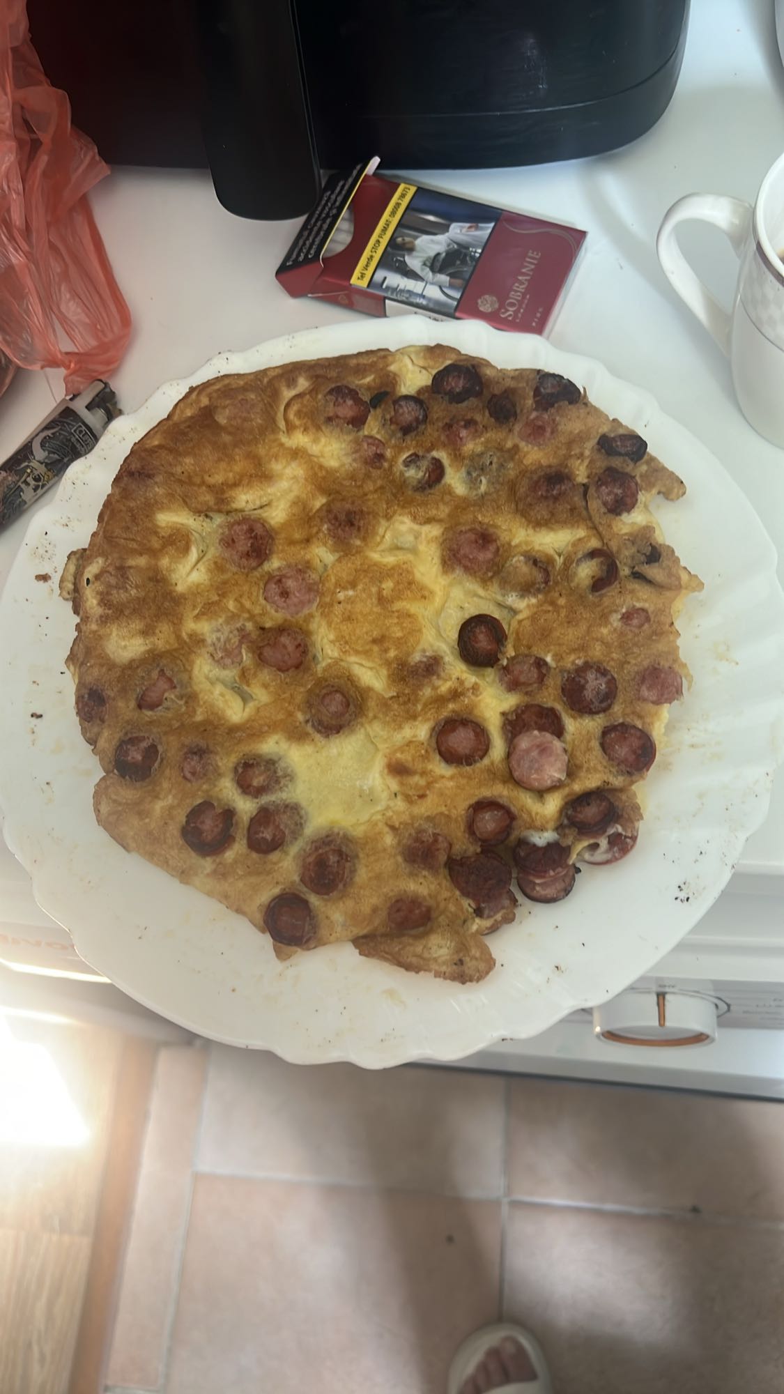 Omletă cu crenvurști