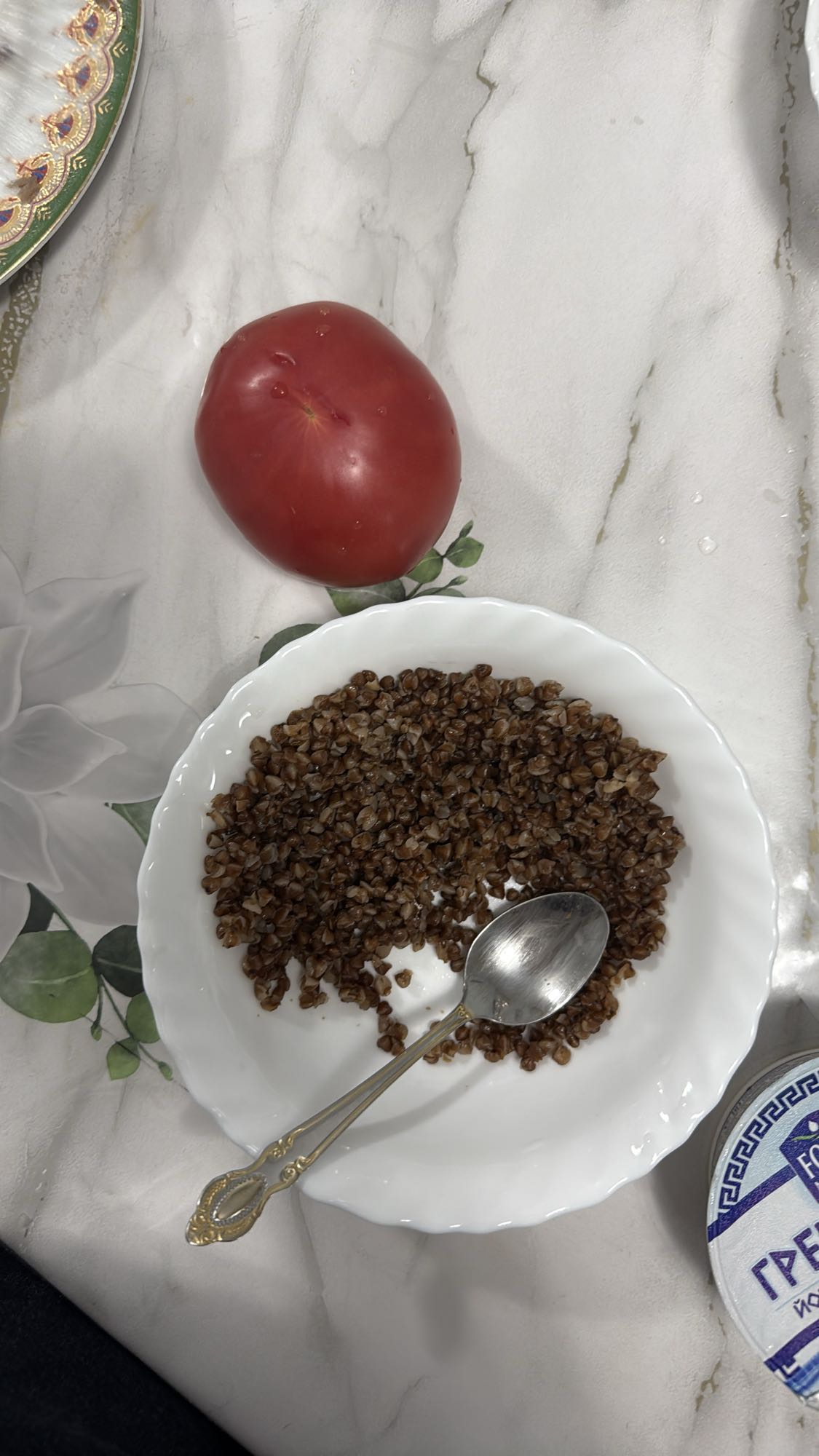 Гречка с помидором