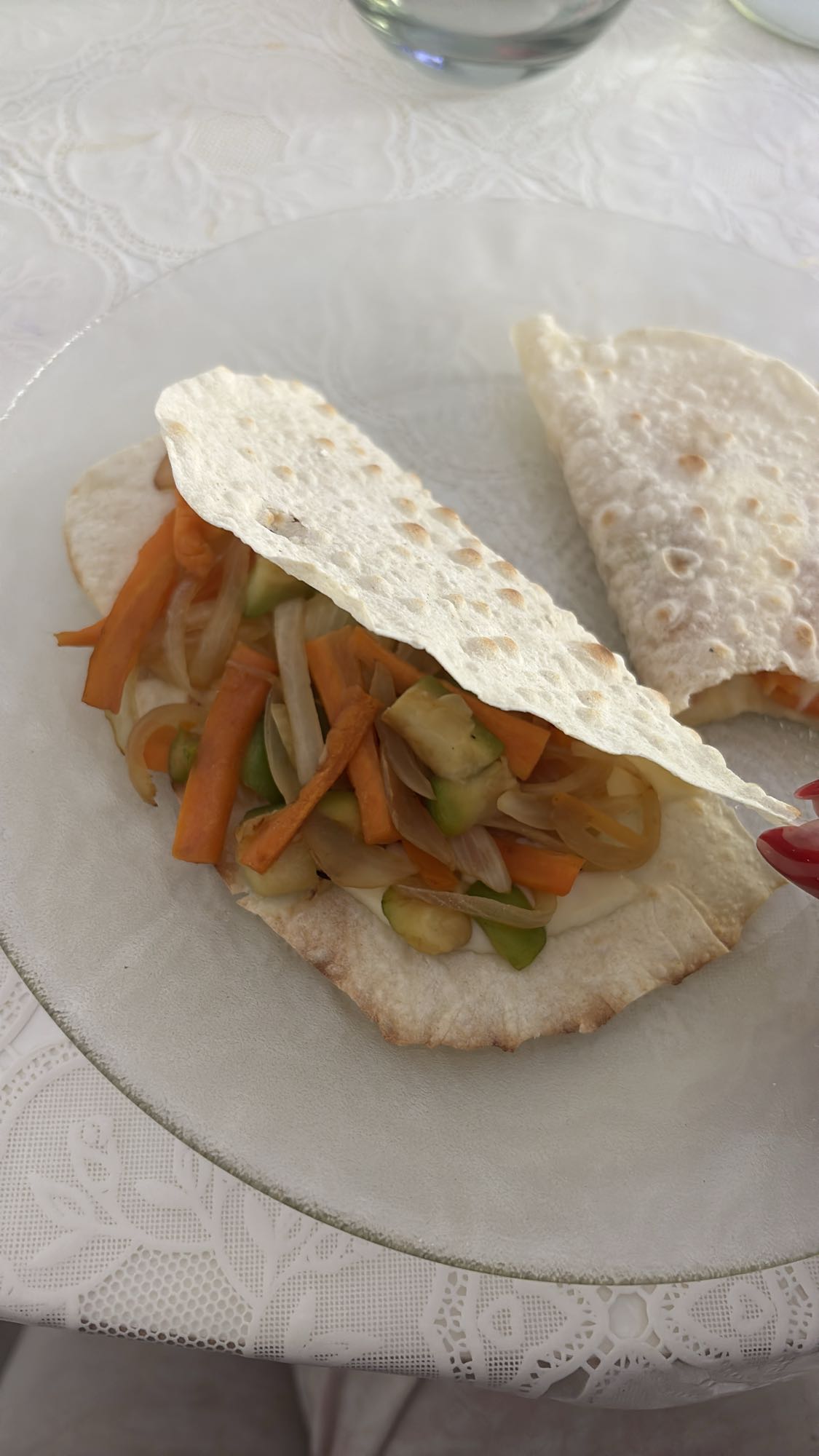 Veggie Flatbread Wrap