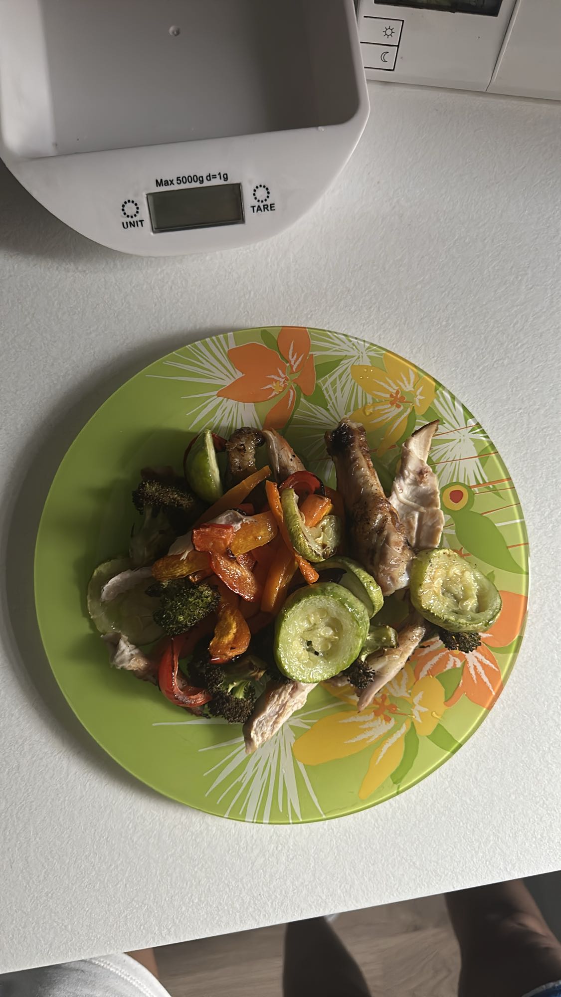 Pui cu legume la grătar