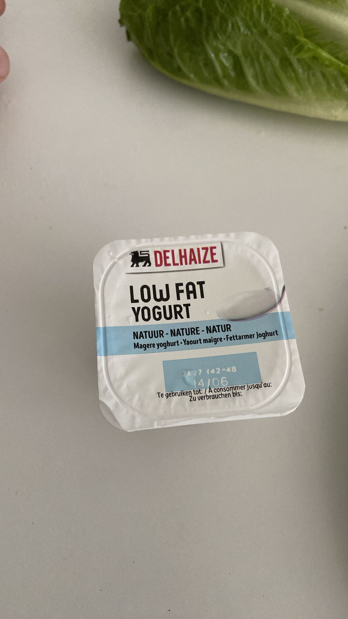 Low Fat Yogurt & Lettuce