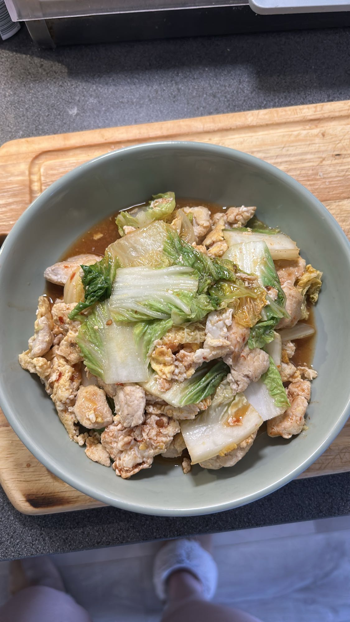 Kylling med kinakål