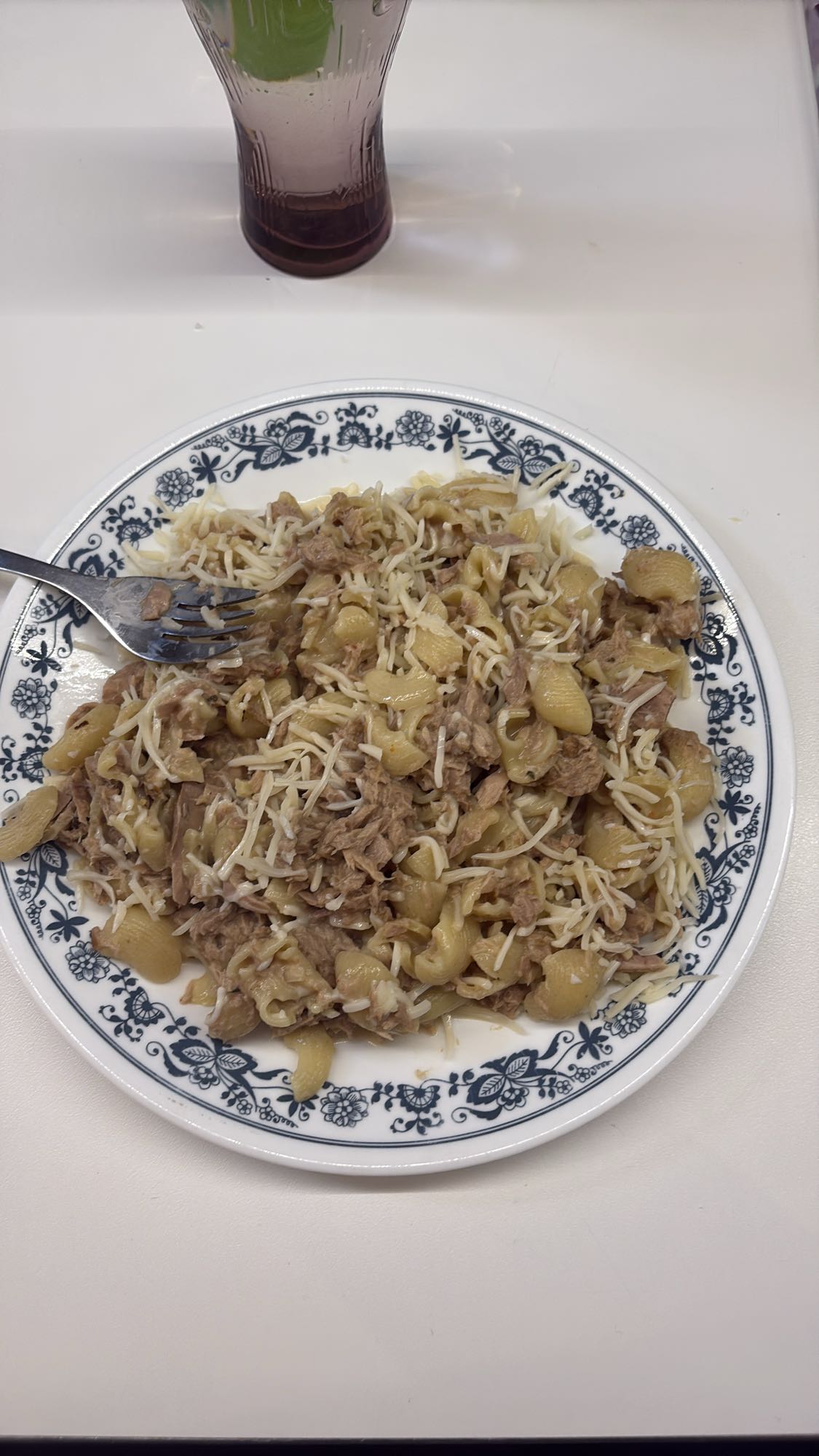 Pâtes au thon et fromage