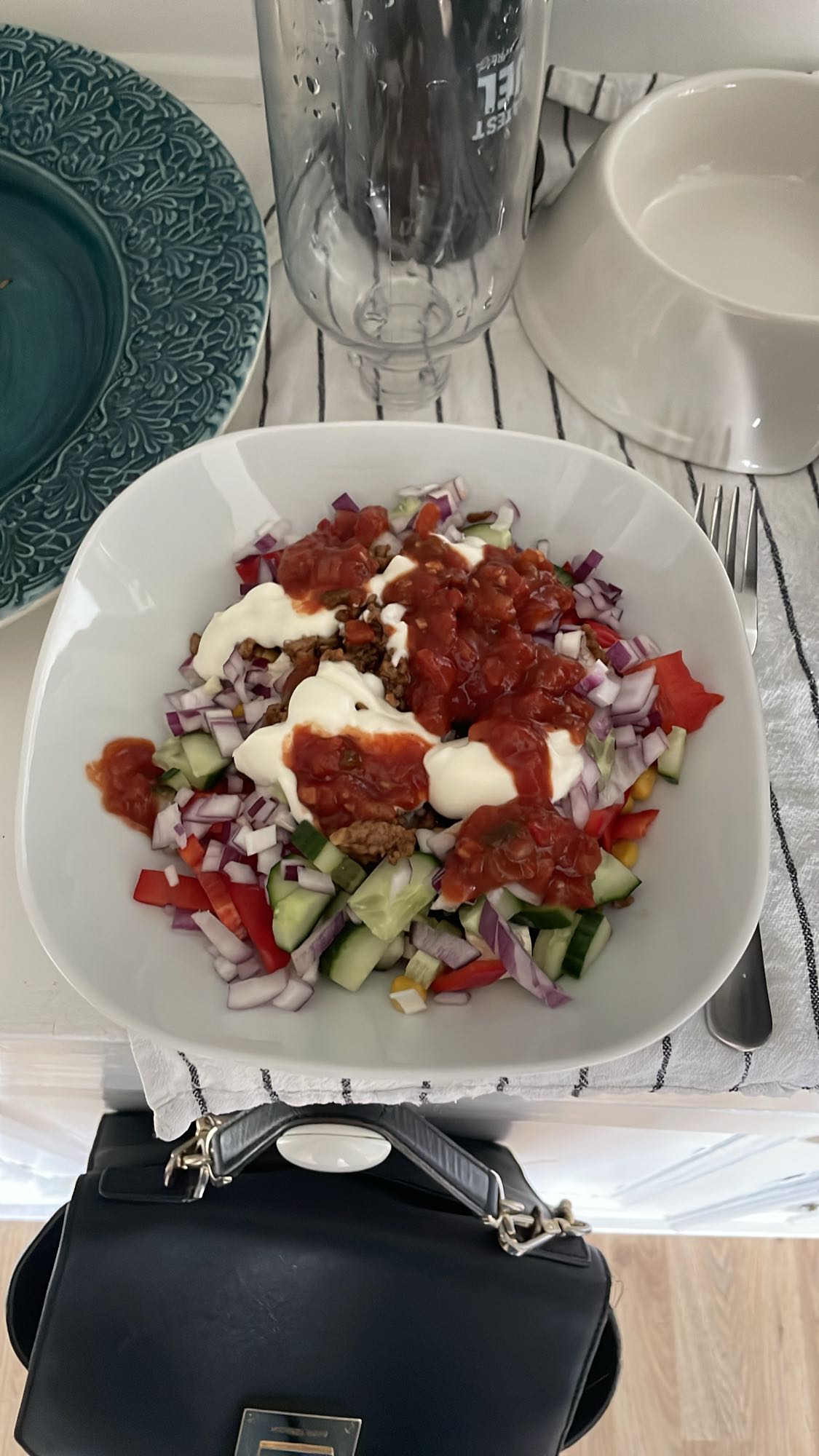 Tacosallad med köttfärs