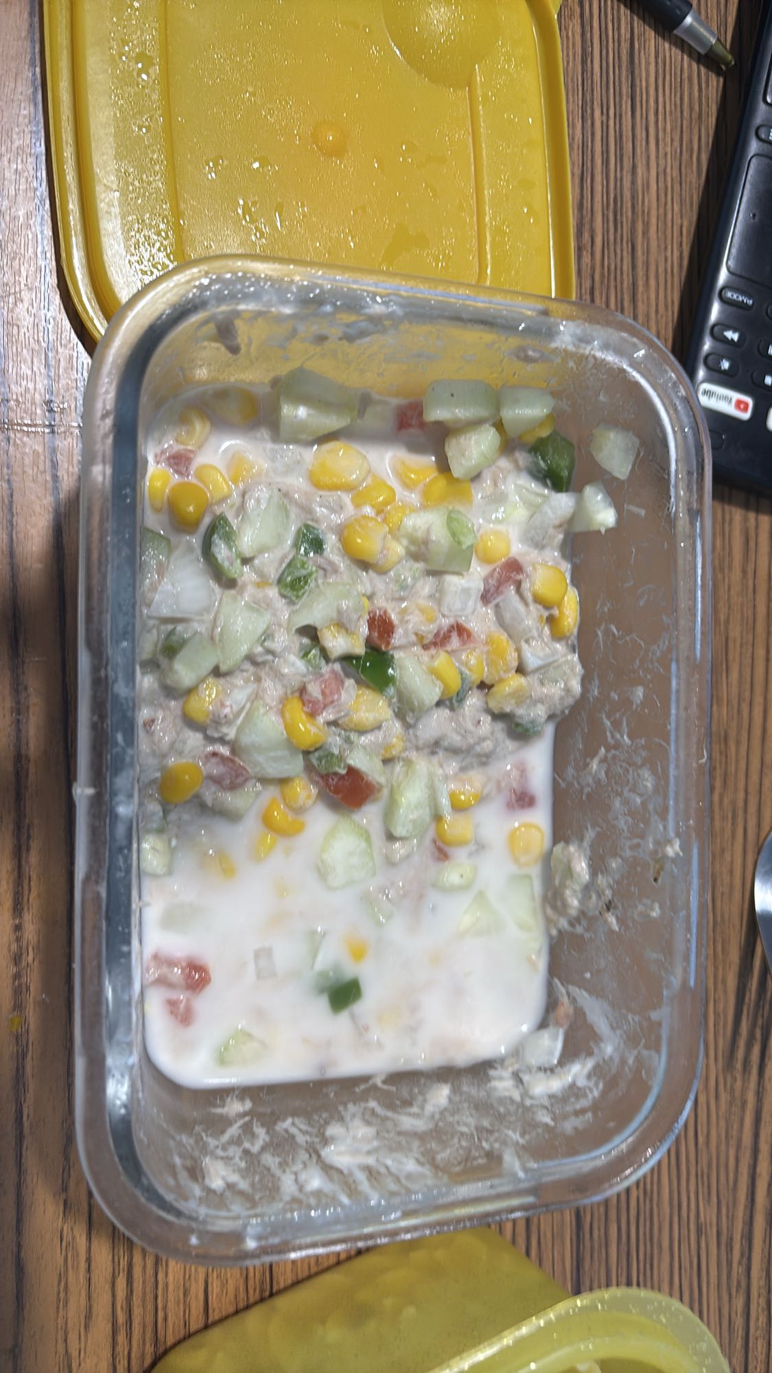 ensalada de atún cremosa