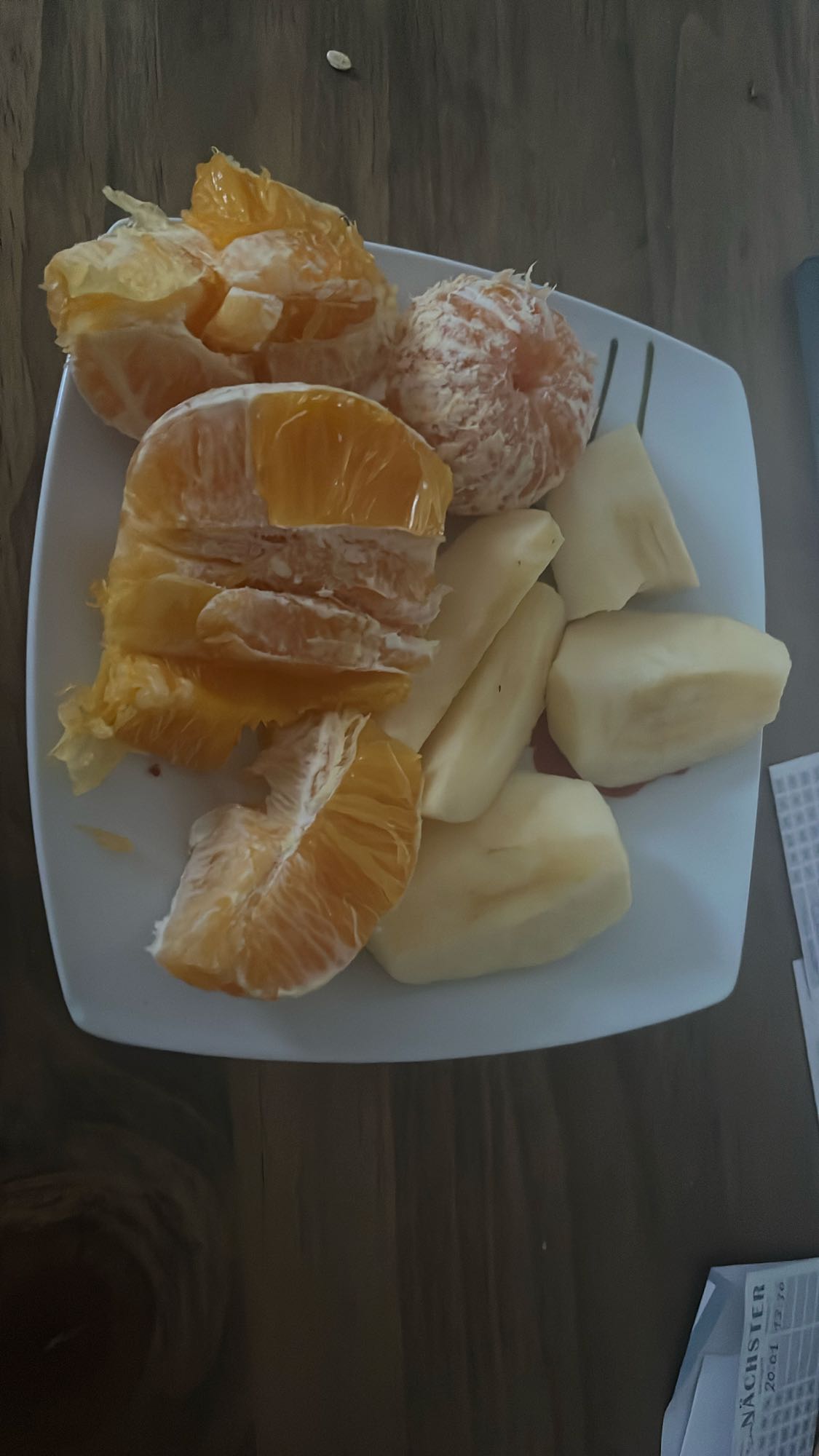 Obstteller Orange & Apfel