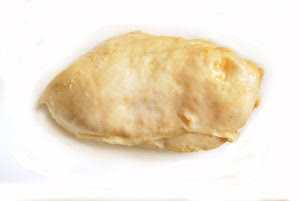 Pechuga de pollo cocida con claras