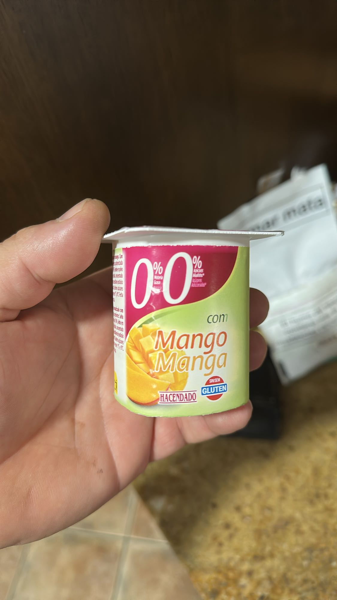 yogur de mango 0%