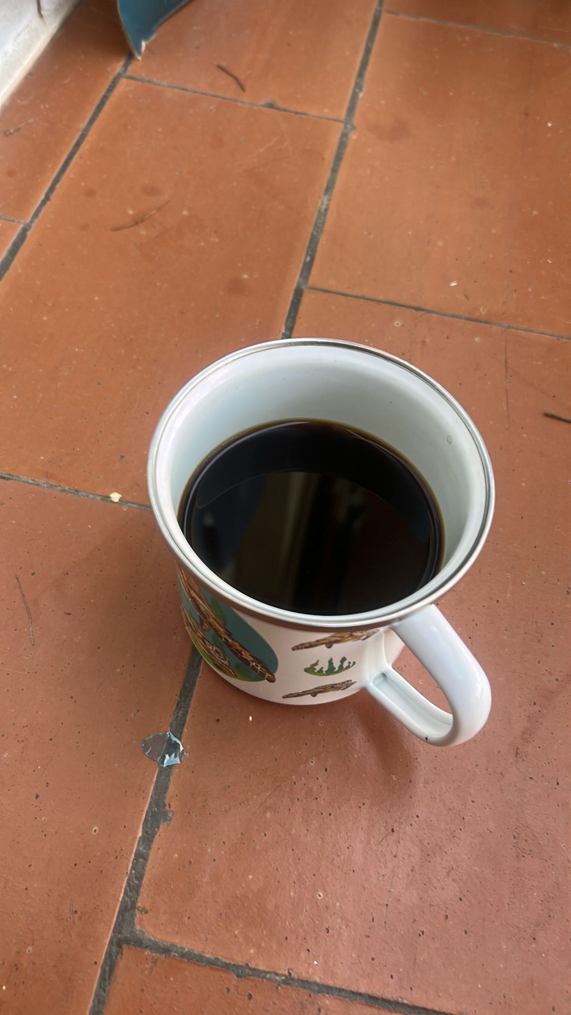 taza de café negro
