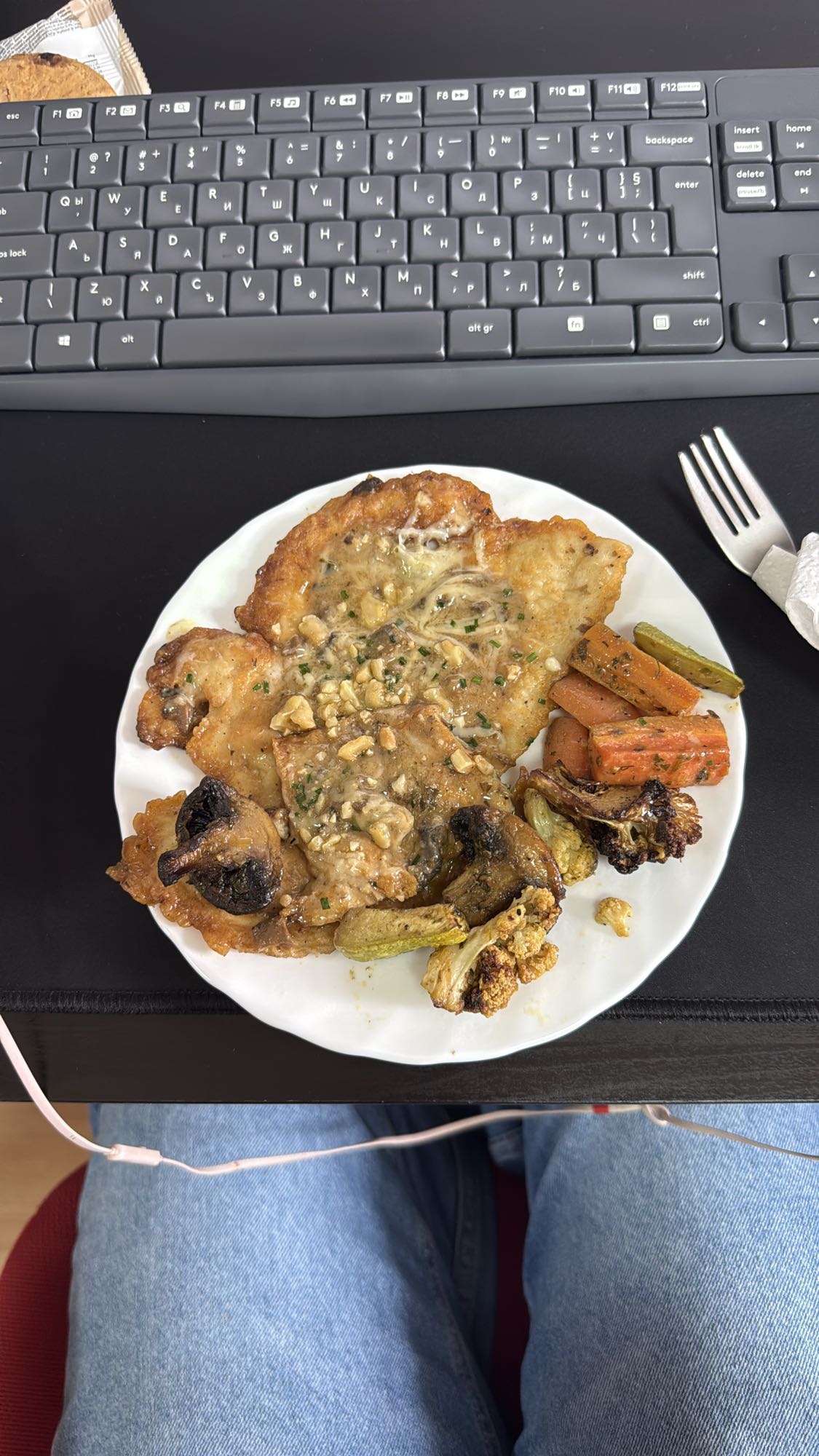 Chicken with roasted veggies