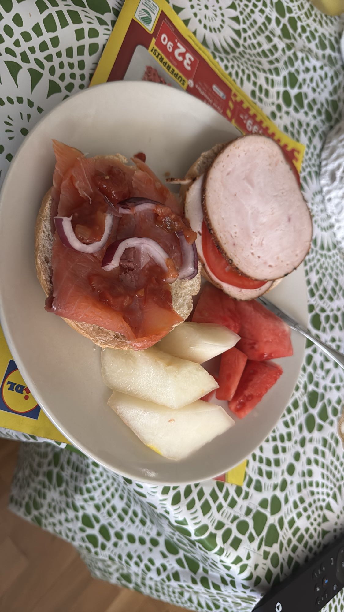 Smörgås med frukt