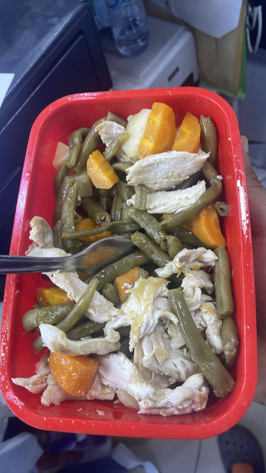 Poulet légumes vapeur