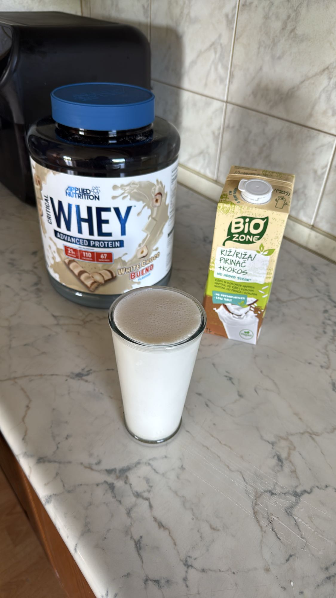 Whey Protein Rice Coconut Shake