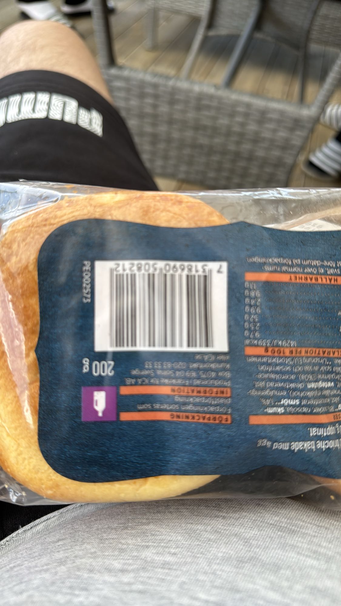 Hamburgerbröd förpackning