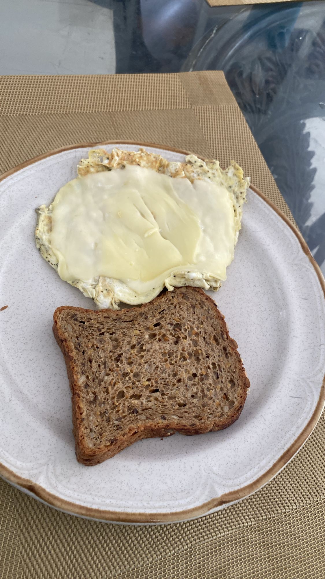 Pan integral queso mozarella clara de huevo