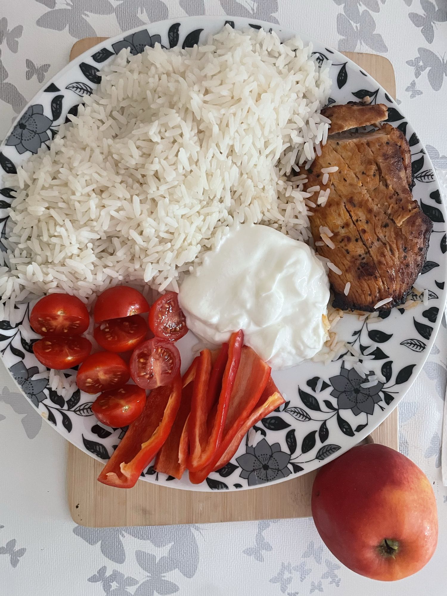 Puten Reis Quark Creme