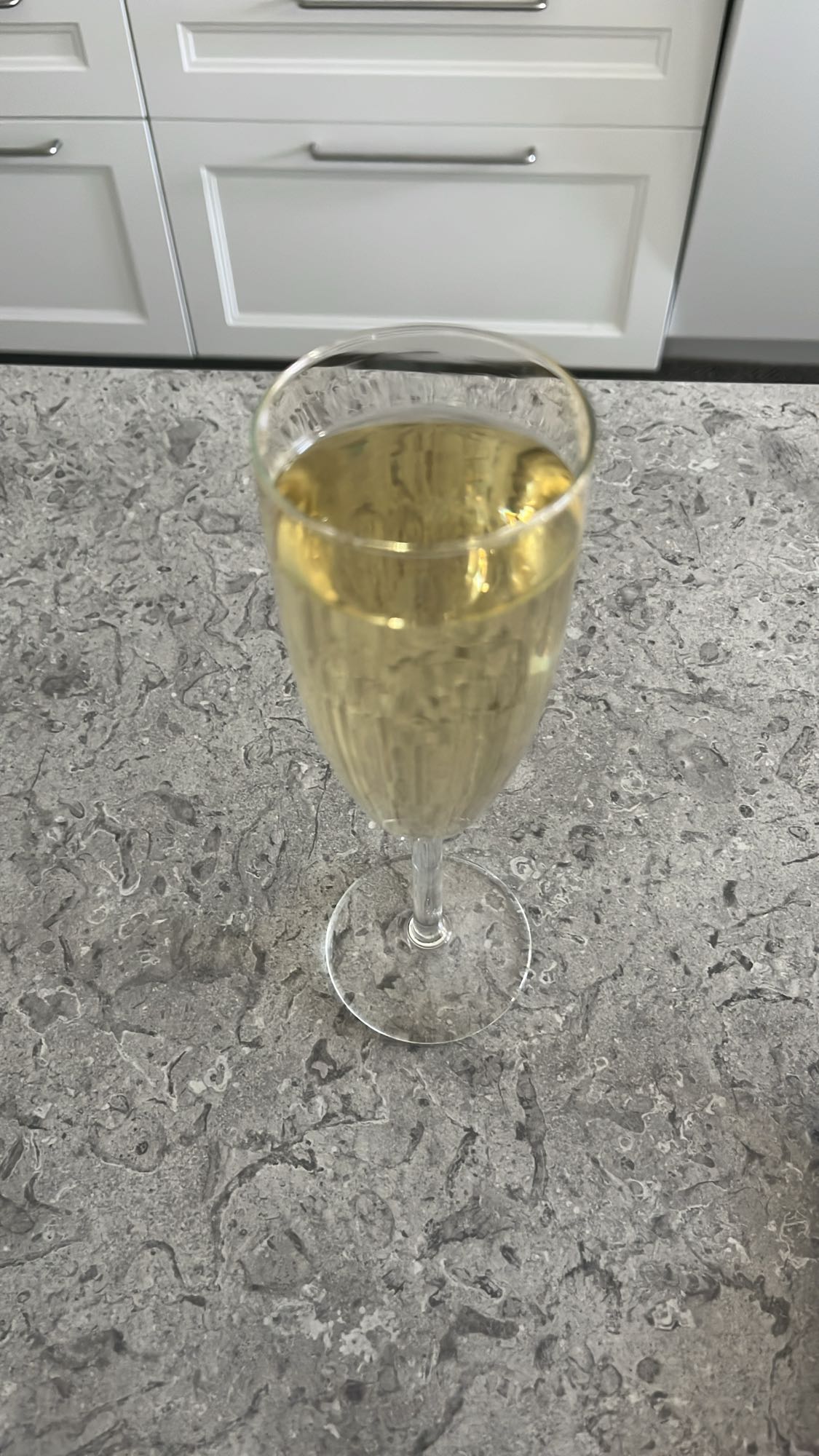 Glas mousserande vin