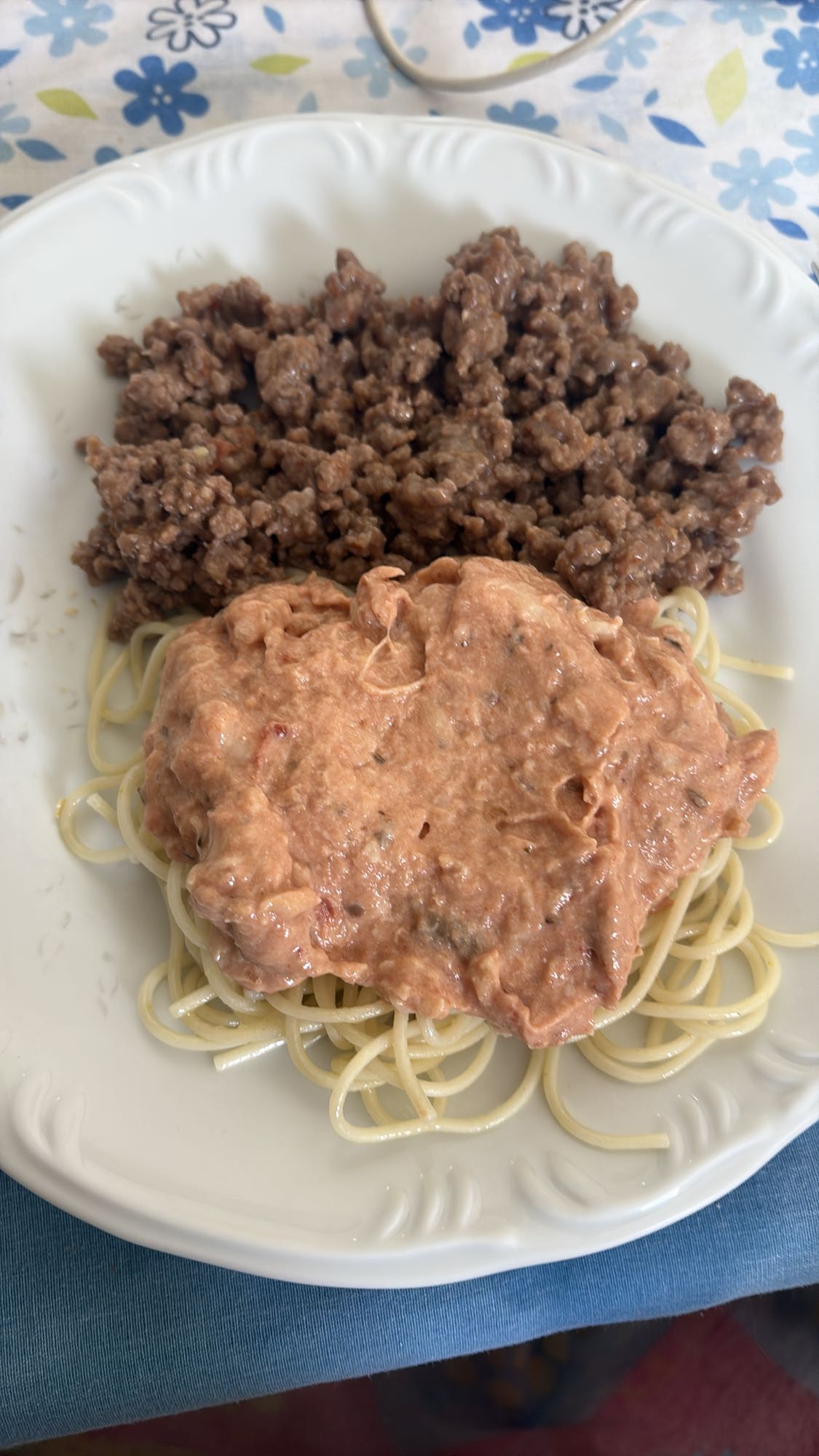 Espaguete com carne moída