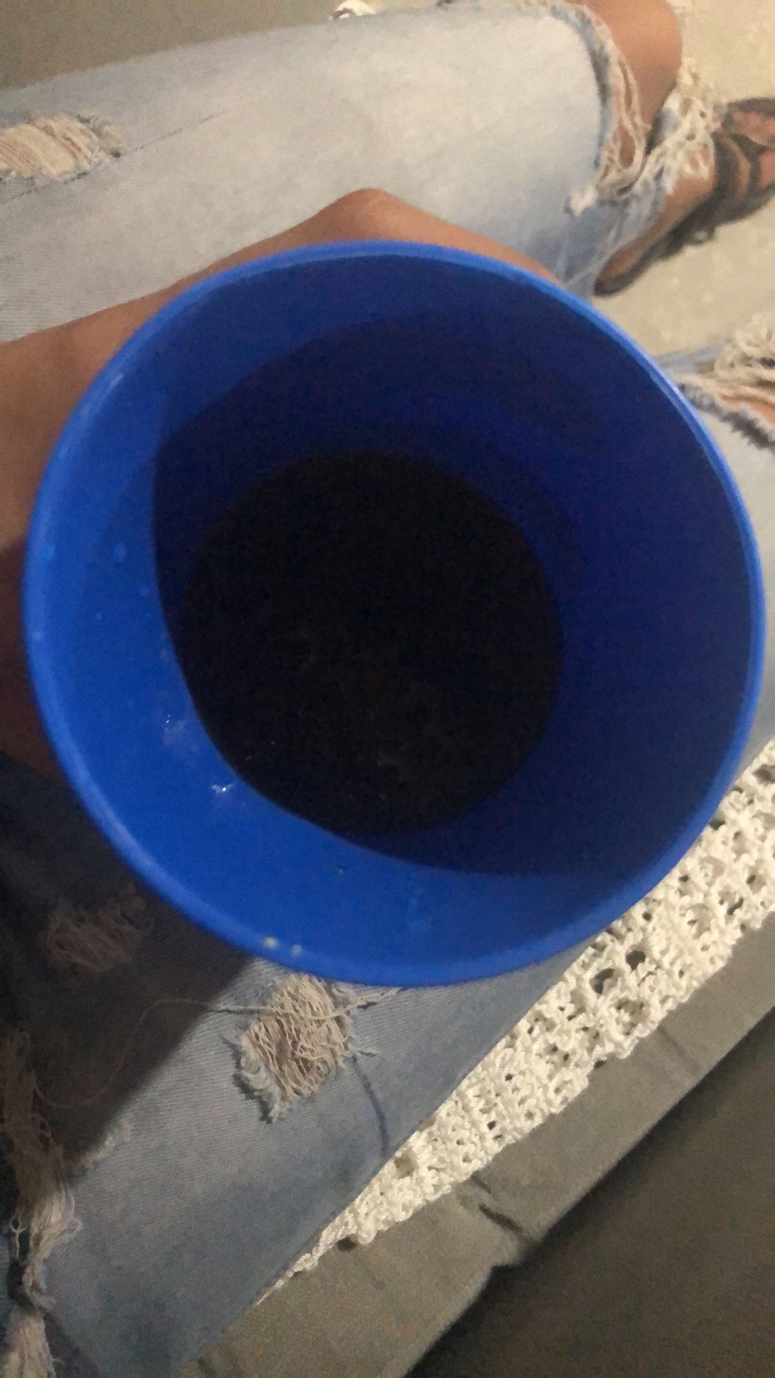 vaso de café negro